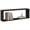 vidaXL Wandschappen kubus 4 st 80x15x26,5 cm bewerkt hout zwart