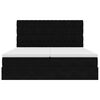 vidaXL Ottoman bed met matrassen 160x200cm fluweel zwart