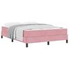 vidaXL Boxspringbed met matras Roze 140 x 210 cm Stof