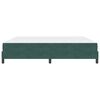 vidaXL Boxspringbed met matras Donkergroen 200 x 200 cm Stof