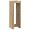 vidaXL Plantenstandaard Artisanaal eiken 30 x 30 x 100 cm Bewerkt hout