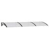 vidaXL Deurluifel 300x100 cm polycarbonaat zwart