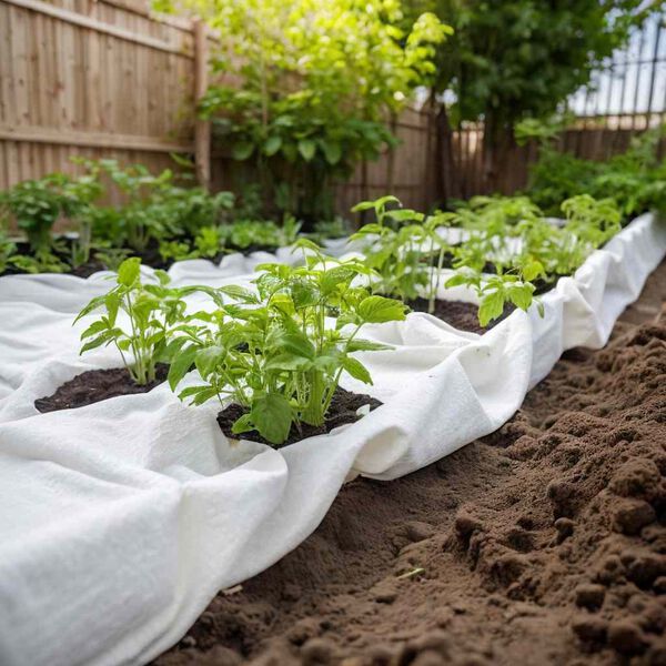 vidaXL Geotextielmembraan 1x150 m polyestervezel wit