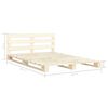 vidaXL Bedframe pallet massief grenenhout 140x200 cm