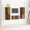 vidaXL Tv-meubelset 5 pcs Oud Hout Bewerkt hout