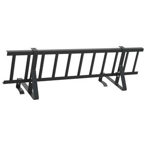vidaXL Dak sneeuwbeugel Zwart 100 x 29,5 x 34,5 cm Staal