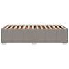 vidaXL Bedframe zonder matras 90x190 cm stof taupe