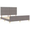 vidaXL Bedframe met hoofdeinde Taupe 180 x 200 cm Stof