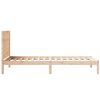 vidaXL Bedframe extra lang zonder matras massief hout 100x210 cm