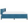 vidaXL Boxspringbed met matras Donkerblauw 200 x 200 cm Fluweel