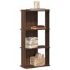 vidaXL Boekenkast 3-laags 60x30x120 cm bewerkt hout bruin eikenkleur