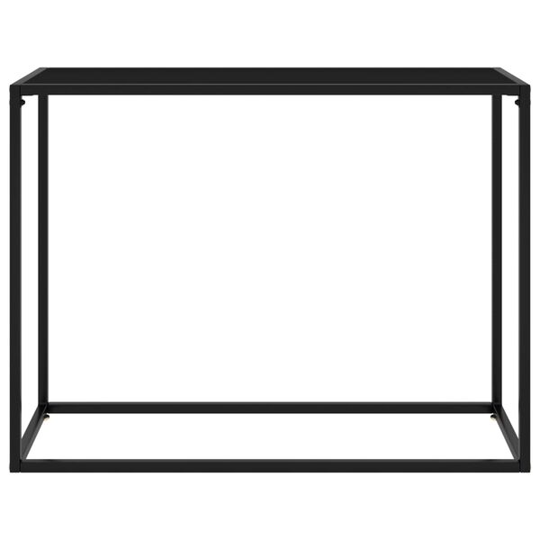 vidaXL Wandtafel 100x35x75 cm gehard glas zwart