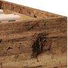 vidaXL Bedframe met hoofdeinde Oudhout 193 x 95 x 88 cm Bewerkt hout