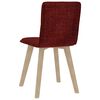vidaXL Eetkamerstoelen 2 st stof wijnrood