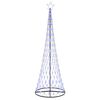 vidaXL LED Kerstboom Blauw 300 cm Metaal