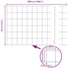 vidaXL Hek met Paal Zilver 0,4 x 50 m Staal en PVC