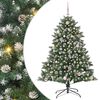 vidaXL Kunstkerstboom met 150 LED Groen 150 cm PVC en Plastic en Staal