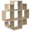 vidaXL Wandplank Sonoma Eiken 90 x 25 x 90 cm Bewerkt hout