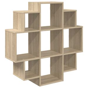 vidaXL Wandplank Sonoma Eiken 90 x 25 x 90 cm Bewerkt hout