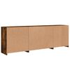 vidaXL Dressoir met LED-verlichting 202x37x67 cm gerookt eikenkleurig