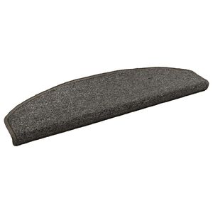 vidaXL Zelfklevende Trapmatten 15 pcs Donkergrijs 80 x 24,5 x 3,5 cm