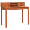 vidaXL Bureau met lade Wasbruin 110 x 50 x 93 cm Massief Grenen Hout