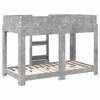 vidaXL Bunk Bed voor Kinderen Beton Grijs 80 x 160 cm Bewerkt hout