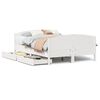 vidaXL Bedframe zonder matras massief grenenhout wit 120x190 cm