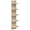 vidaXL Wandplank Sonoma Eiken 22 x 15 x 100 cm Bewerkt hout