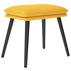 vidaXL Voetenbank 45x29,5x35 cm stof mosterdgeel