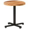 vidaXL Bistrotafel rond &Oslash;70x75 cm massief acaciahout