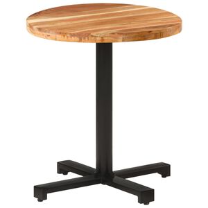 vidaXL Bistrotafel rond &Oslash;70x75 cm massief acaciahout