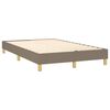 vidaXL Boxspring met matras stof taupe 120x200 cm