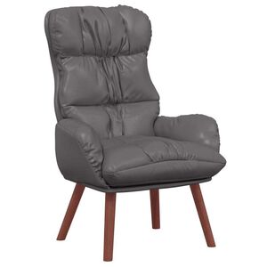 vidaXL Fauteuil Grijs 69 x 74 x 93 cm Kunstleer