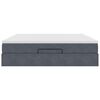 vidaXL Ottoman bed met matras 180x200cm fluweel donkergrijs