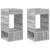 vidaXL Bijzettafel 2 st Grijs Sonoma 30 x 30 x 56 cm Bewerkt hout