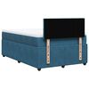vidaXL Boxspring met matras fluweel blauw 120x200 cm