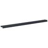 vidaXL Raamsokkel Antraciet met houten nerf 120 x 15 x 4,5 cm PVC