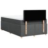vidaXL Boxspring met matras stof donkergrijs 120x200 cm