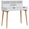 vidaXL Toilettafel Set FAUSKE 2 st Wit 100 x 50 x 103,5 cm