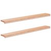 vidaXL Raamkozijnen 2 st Naturel 110 x 20 x 2 cm Massief beukenhout