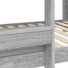 vidaXL Bunk Bed voor Kinderen Grijs Sonoma 75 x 190 cm Bewerkt hout