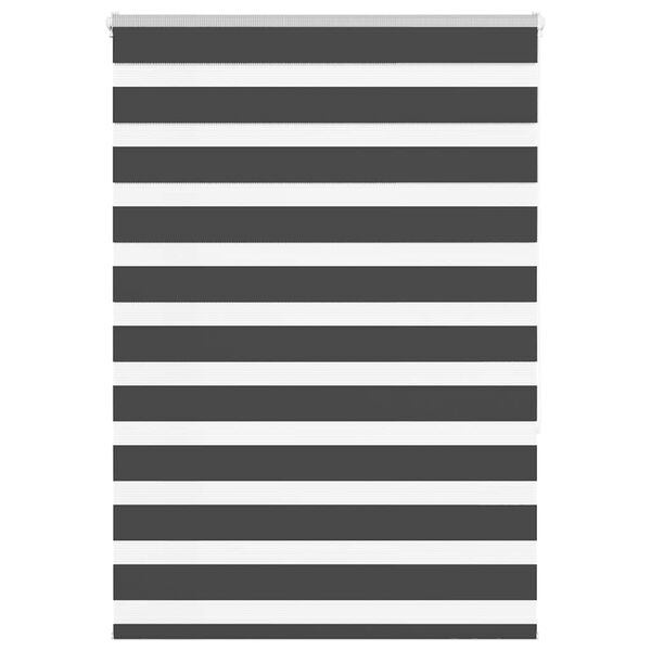 vidaXL Zebra rolgordijn 115x150 cm stofbreedte 110,9 cm zwart