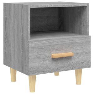 vidaXL Nachtkastje 40x35x47 cm grijs sonoma eikenkleurig