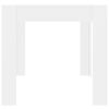 vidaXL Eettafel 160x80x76 cm bewerkt hout wit