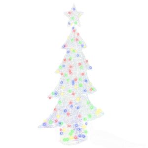 vidaXL Kerstboom met 160 LED Multikleur 150 cm Acryl