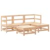 vidaXL 5-delige Loungeset massief grenenhout