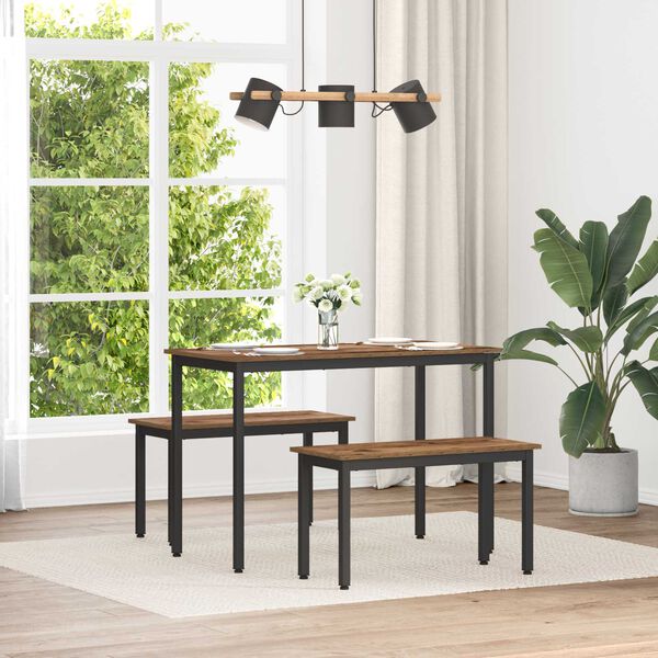 vidaXL Bank Oudhout 80 x 35 x 45 cm Bewerkt hout