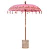 vidaXL Balinese parasol met basis Roze 185 x 185 x 260 cm