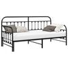 vidaXL Bedframe voor een daybed Zwart 90 x 190 cm Gepoedercoat staal